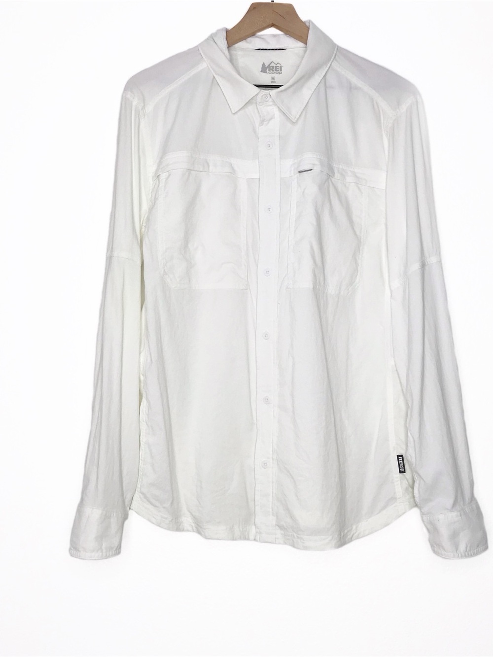 REI Sahara White Long Sleeve Hiking Shirt M - Picture 12 of 12